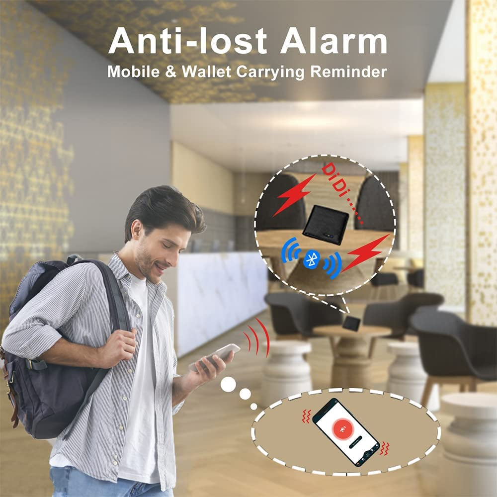 Anti-Lost Tracker Bluetooth Wallet 