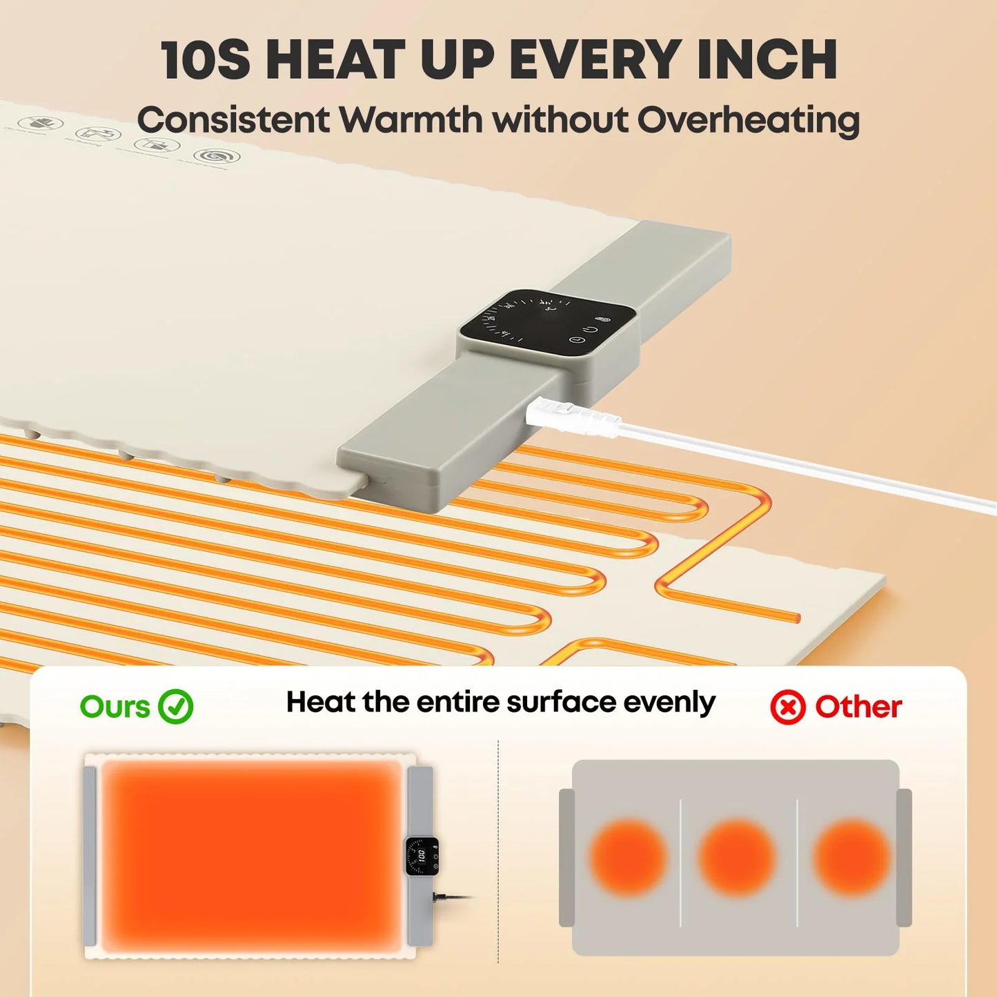 Portable Electric Food Warming Tray