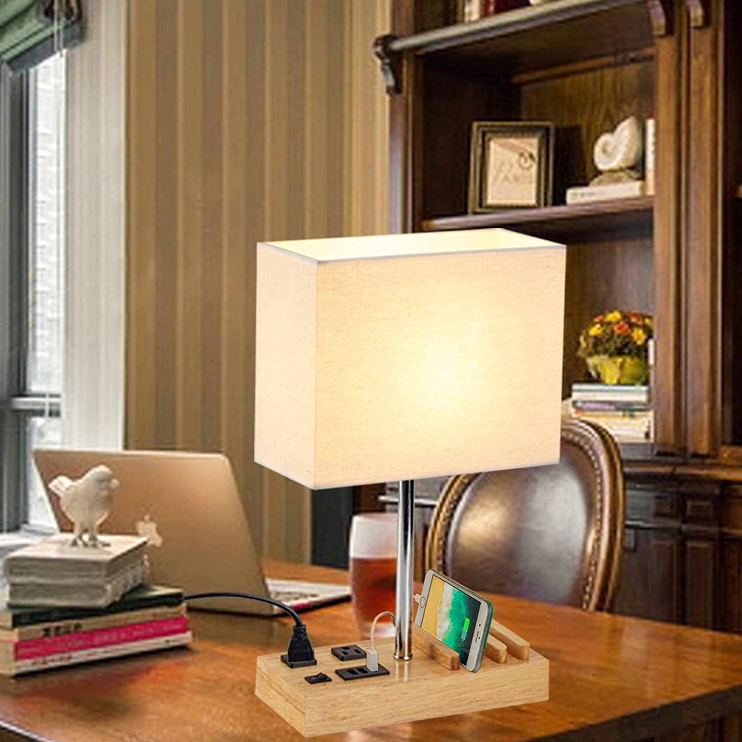 Desk Lamp with 3 USB Charging Ports